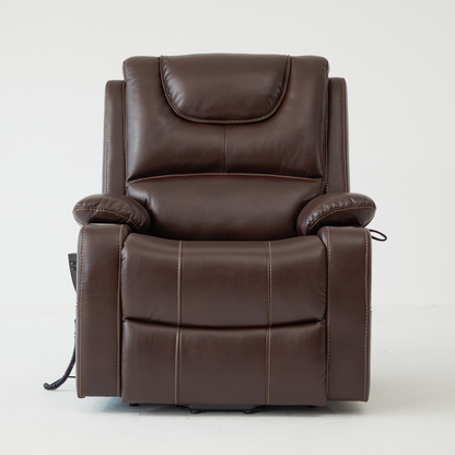 Lay Flat Power Recliner Lift Chair With Heat Massage And Cup Holder