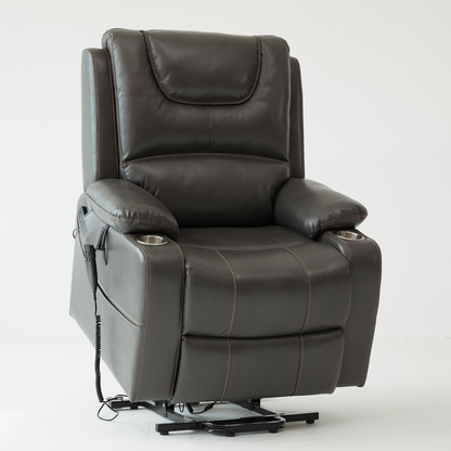Recliner Chair For Elderly With Lift With Cup Holder and Heat Massage