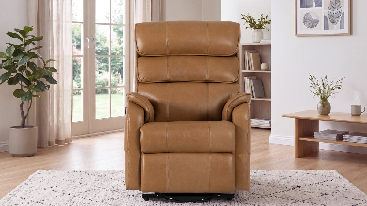 Irene House 9188S Pro in cream white chenille from four angles, showing the 20.5 inch wide seat set 18 inches off the floor for smaller frames