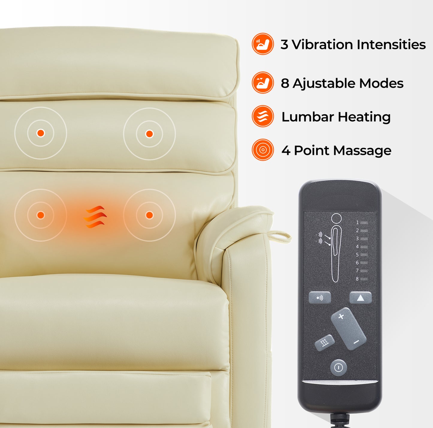 Lift Chair Recliner For Tall Man With Heat And Massage
