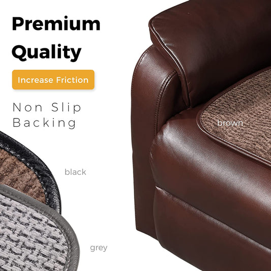 Non-Slip Wavy Ultra Soft Chenille Chair Pads