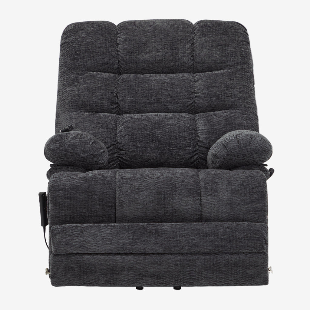 Big And Tall Lift Chair – 400lb, Dual Motor, Lay Flat, Heat & Massage