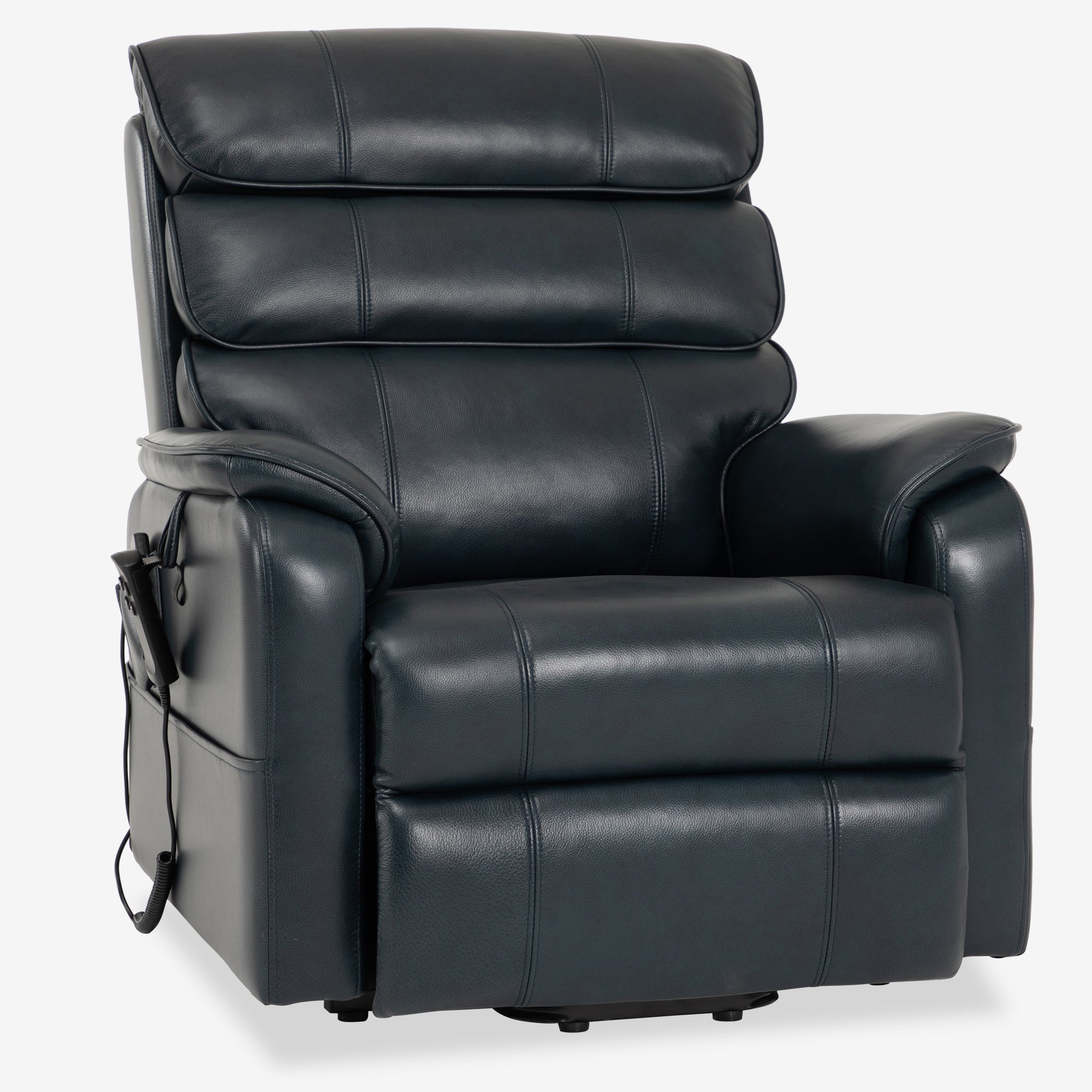 Real Leather Lift Chair With Heat And Massage Up to 400 lbs
