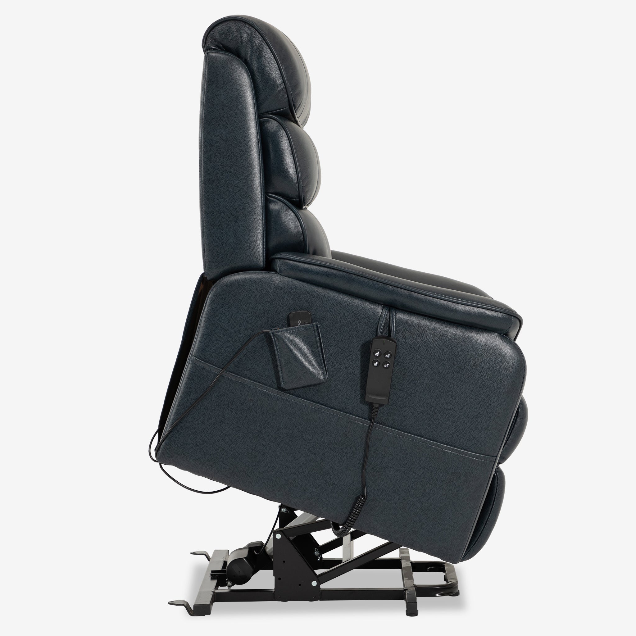 Real Leather Lift Chair With Heat And Massage Up to 400 lbs
