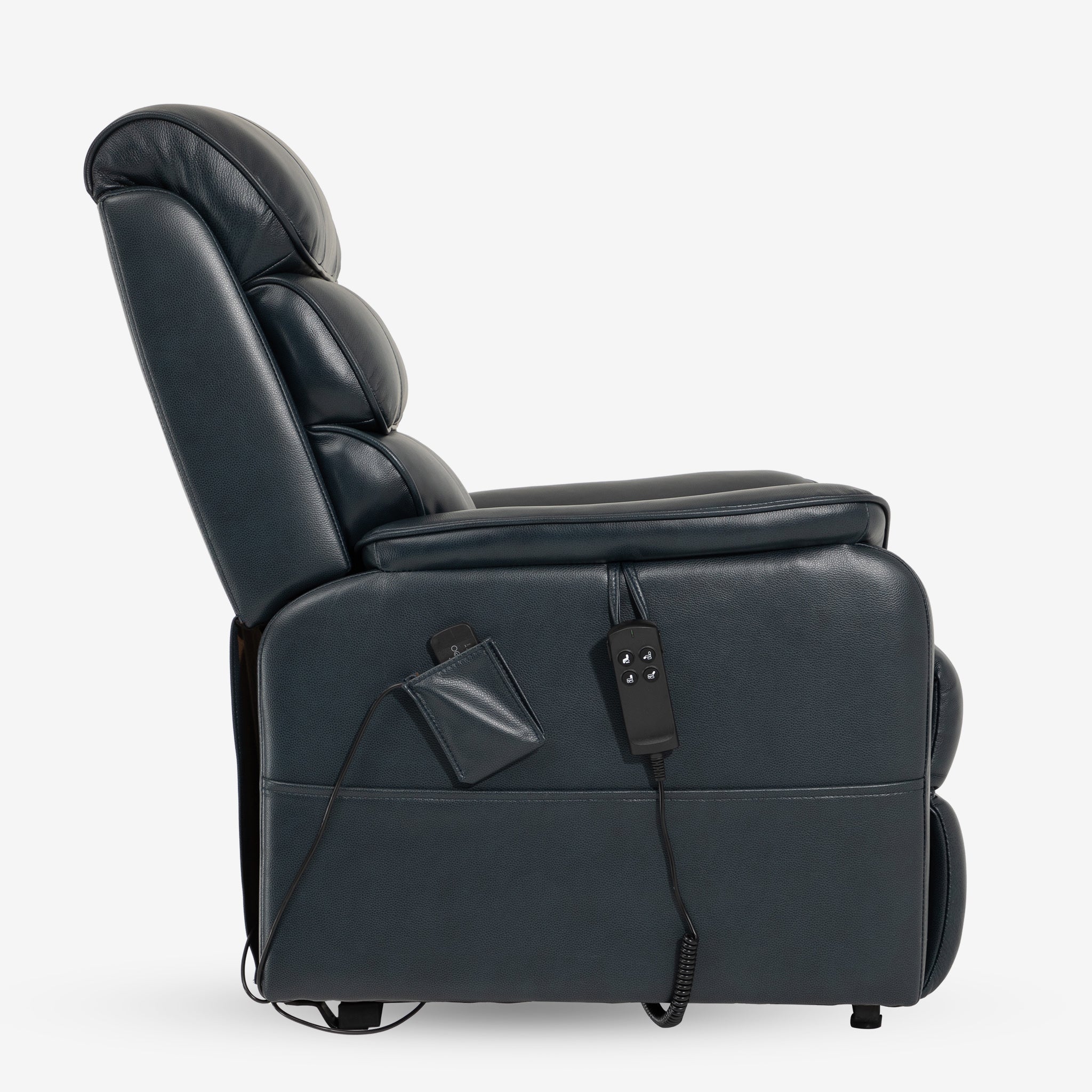 Real Leather Lift Chair With Heat And Massage Up to 400 lbs