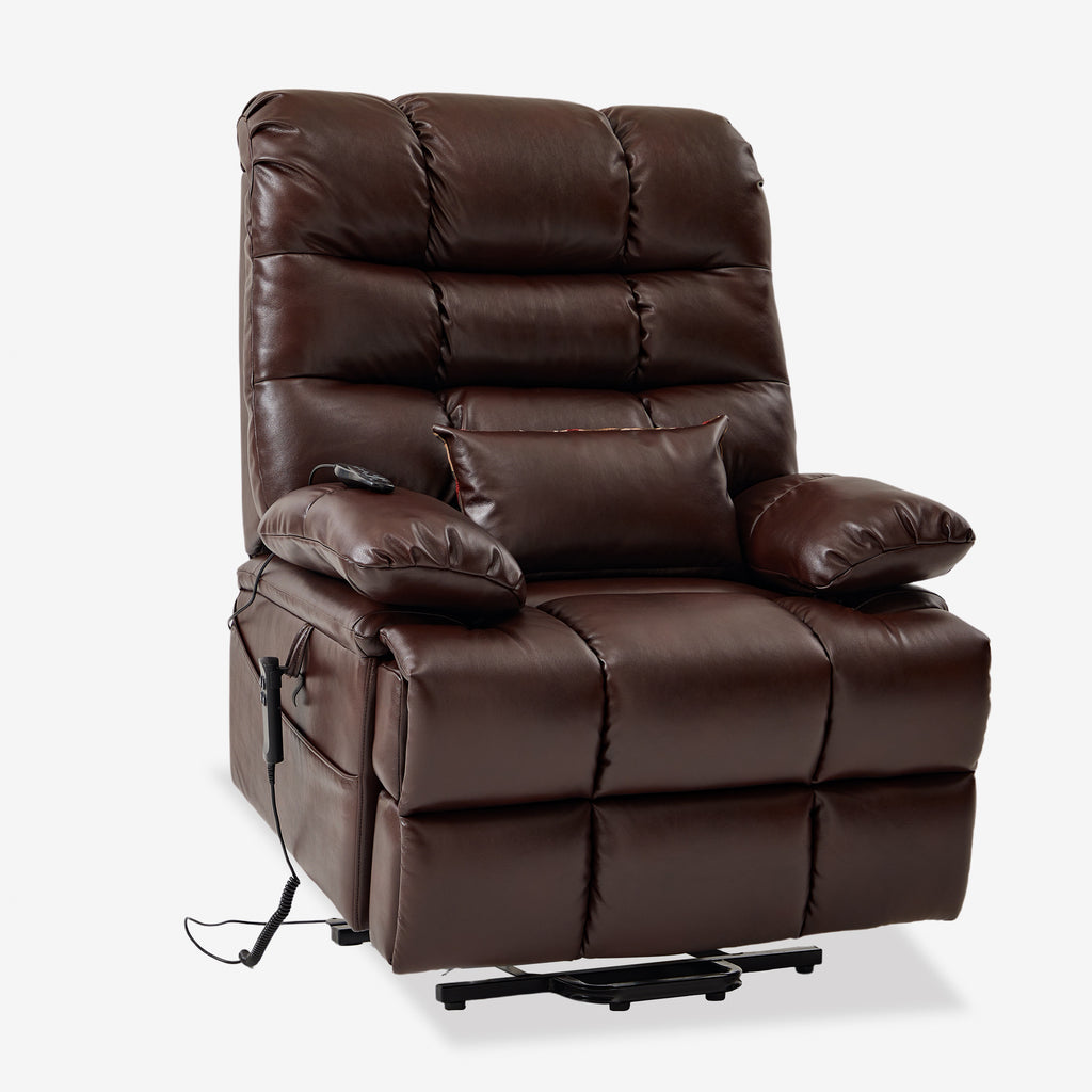 Heavy Duty Power Lift Recliners - 400 lbs, Wide Seat With Heat Massage
