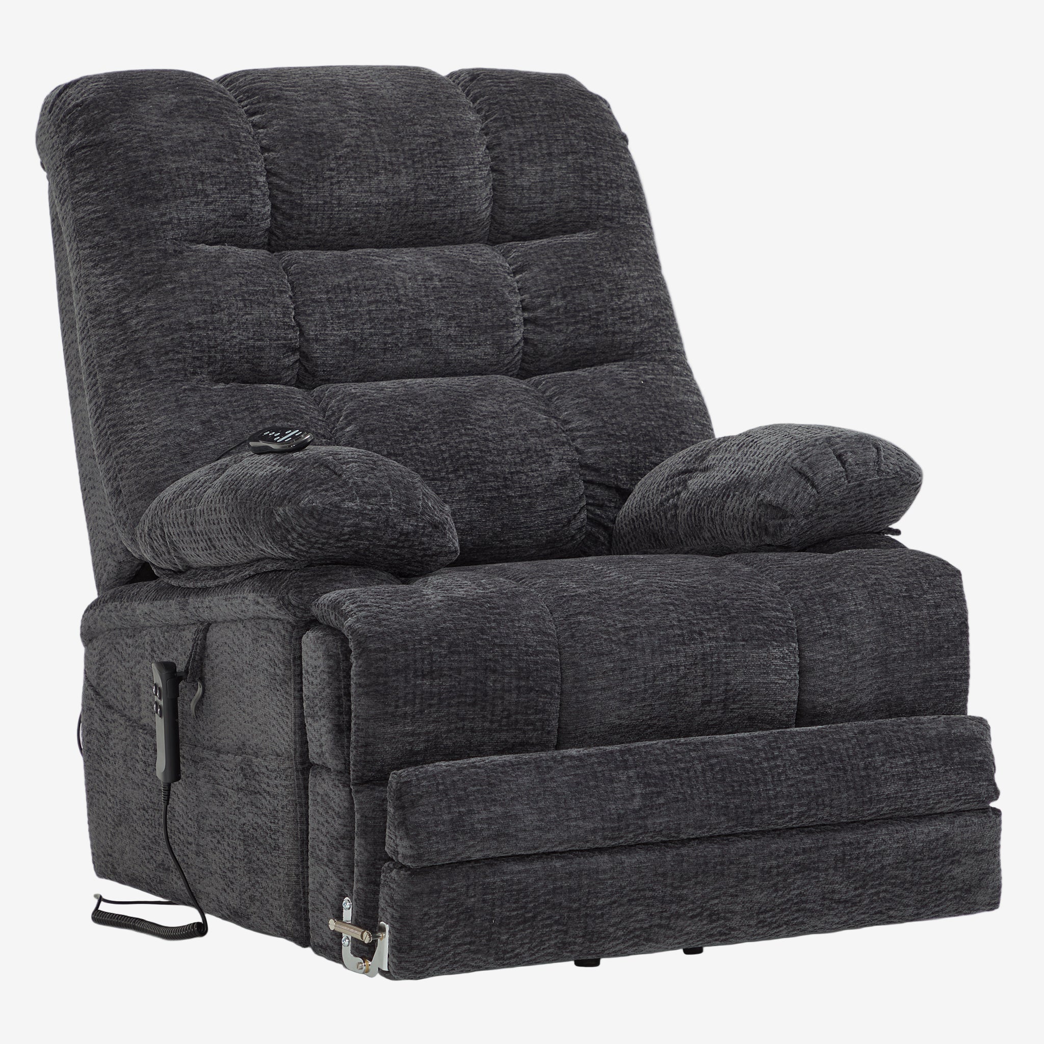 Big And Tall Lift Chair – 400lb, Dual Motor, Lay Flat, Heat & Massage