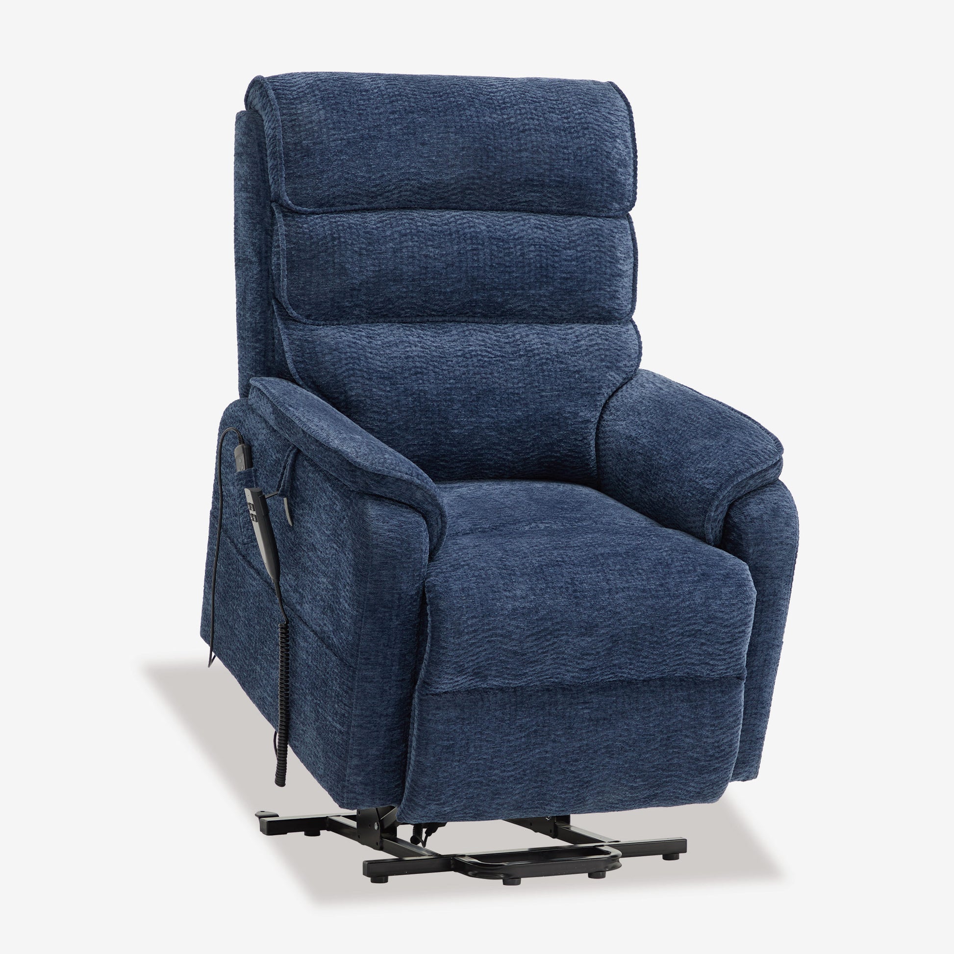 Blue Lift Recliner With Heat And Massage(Infinite Positions)