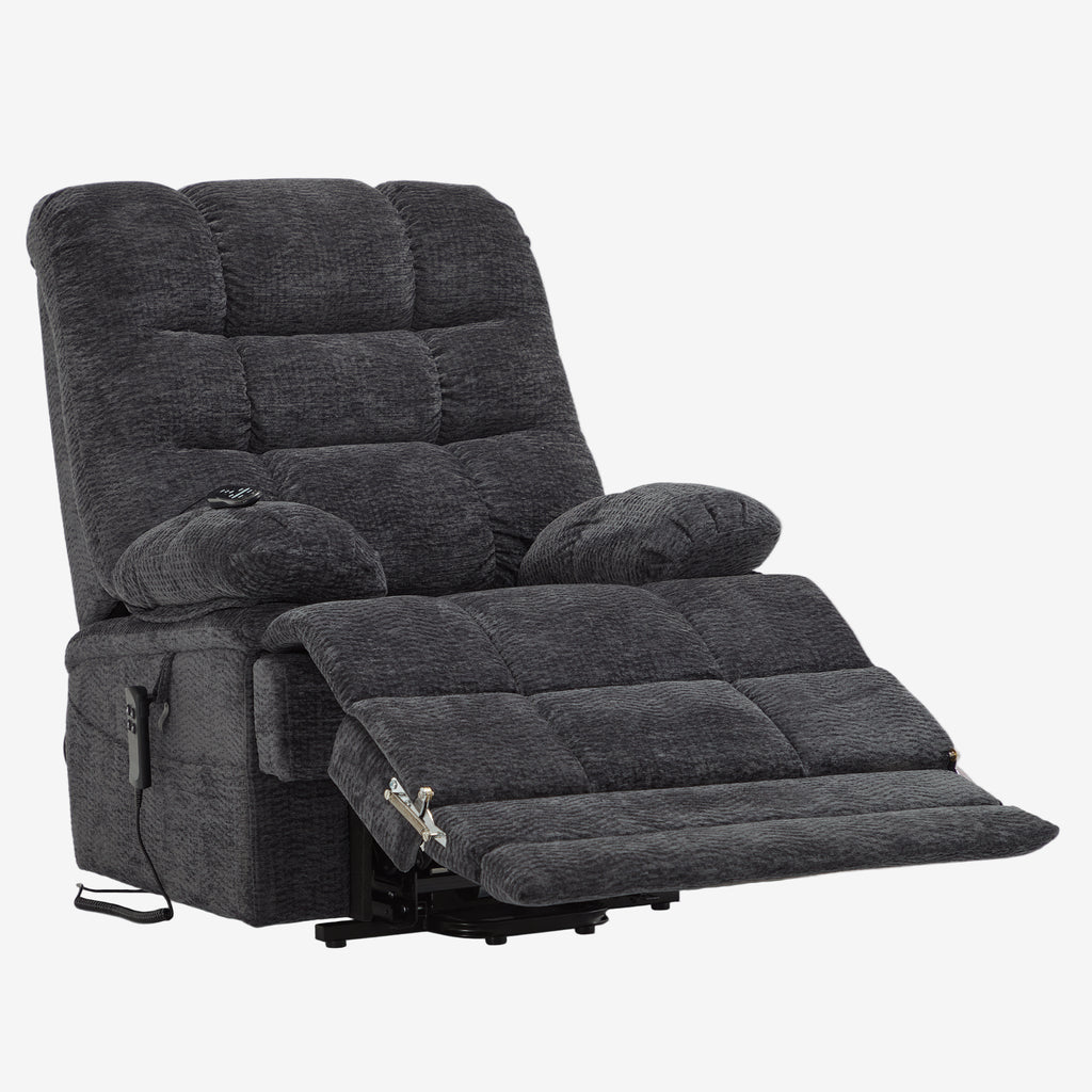 Big And Tall Lift Chair – 400lb, Dual Motor, Lay Flat, Heat & Massage