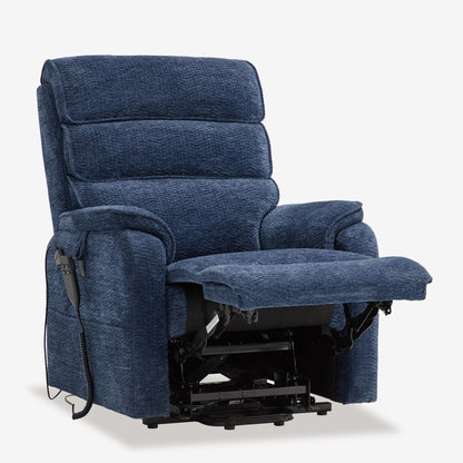 Blue Lift Recliner With Heat And Massage(Infinite Positions)