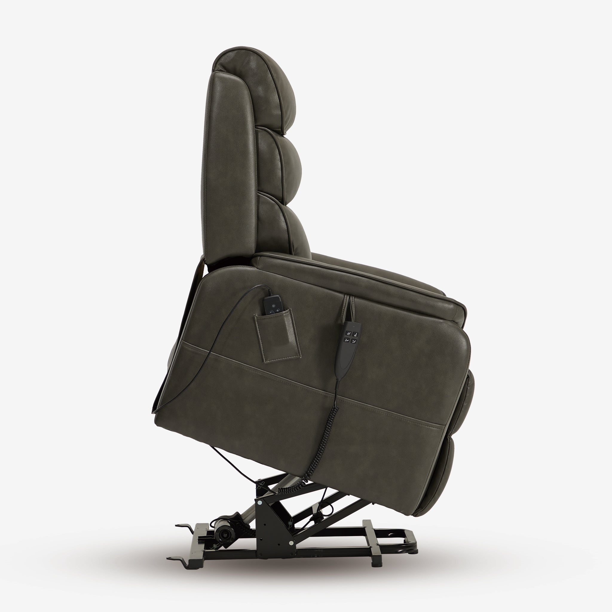 Lay Flat Lift Chair Recliner With Heat & Massage Infinite  Position