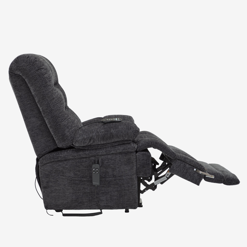 Big And Tall Lift Chair – 400lb, Dual Motor, Lay Flat, Heat & Massage