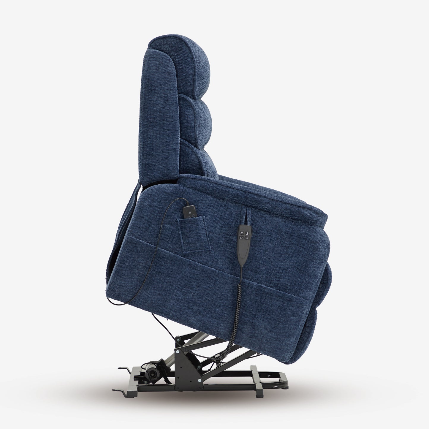 Blue Lift Recliner With Heat And Massage(Infinite Positions)