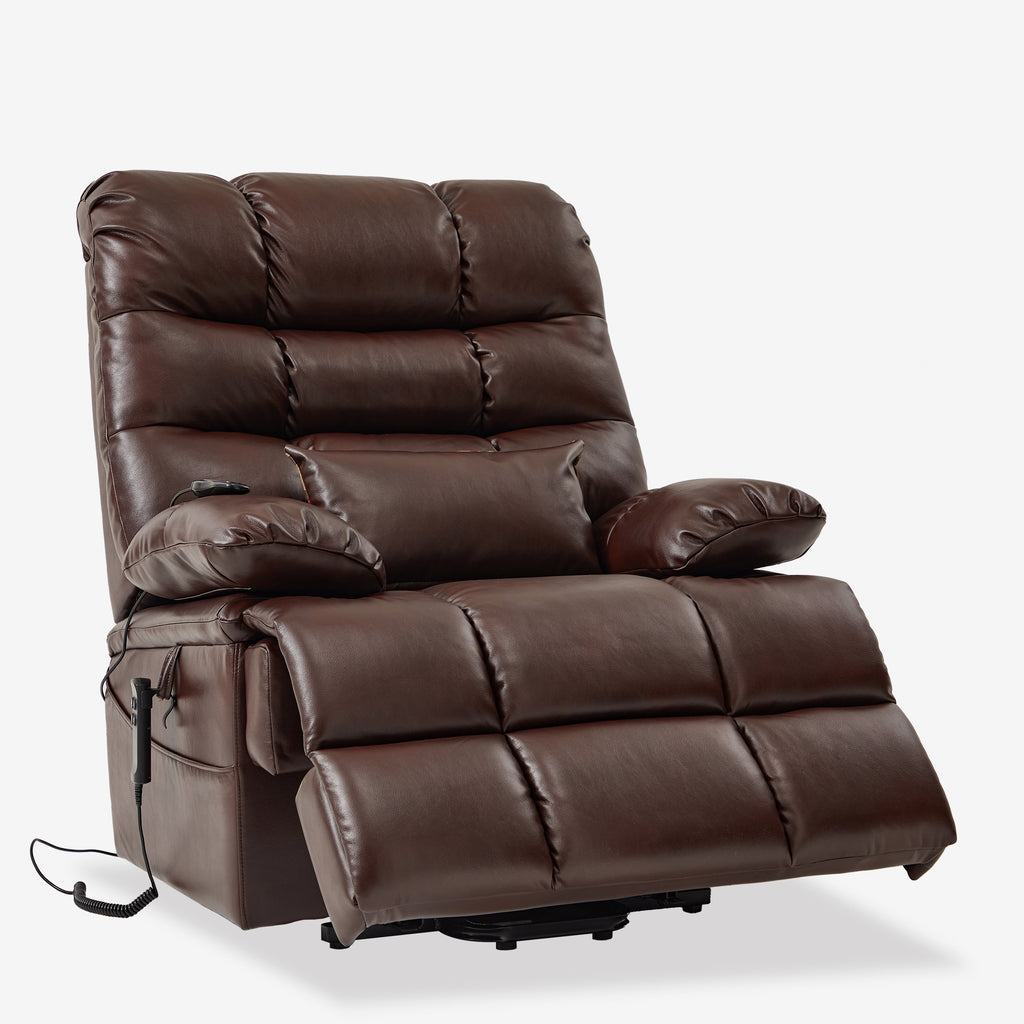 Heavy Duty Power Lift Recliners - 400 lbs, Wide Seat With Heat Massage