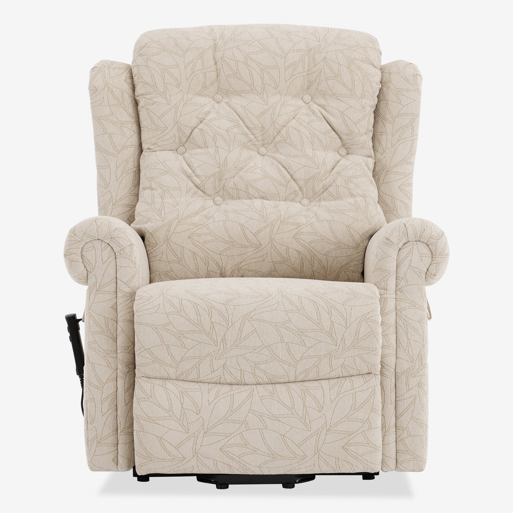 9199 Power Lift Recliner With Heat&Massage(Medium, Jacquard Chenille Beige)