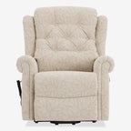 9199 Power Lift Recliner With Heat&Massage(Medium, Jacquard Chenille Beige)