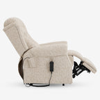 9199 Power Lift Recliner With Heat&Massage(Medium, Jacquard Chenille Beige)