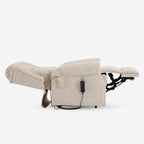 9199 Power Lift Recliner With Heat&Massage(Medium, Jacquard Chenille Beige)