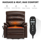 Power Lift & Recline Chair With Heat and Massage, Infinite Positon