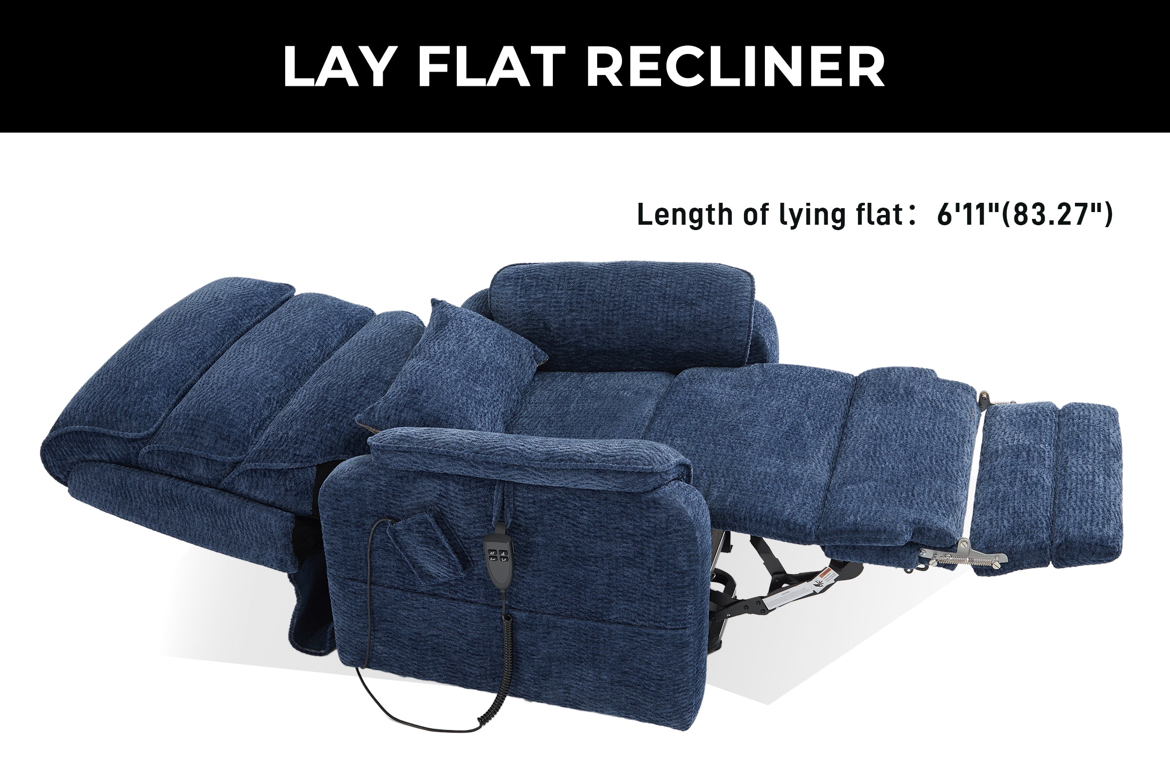 Best Power Lift Recliner For Tall Person With Extended Footrest Heat & Massage