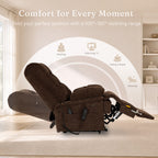 9205L Big & Tall Power Lift Recliner – Extended Footrest, Dual Motor, Heat & Massage, 400 lbs