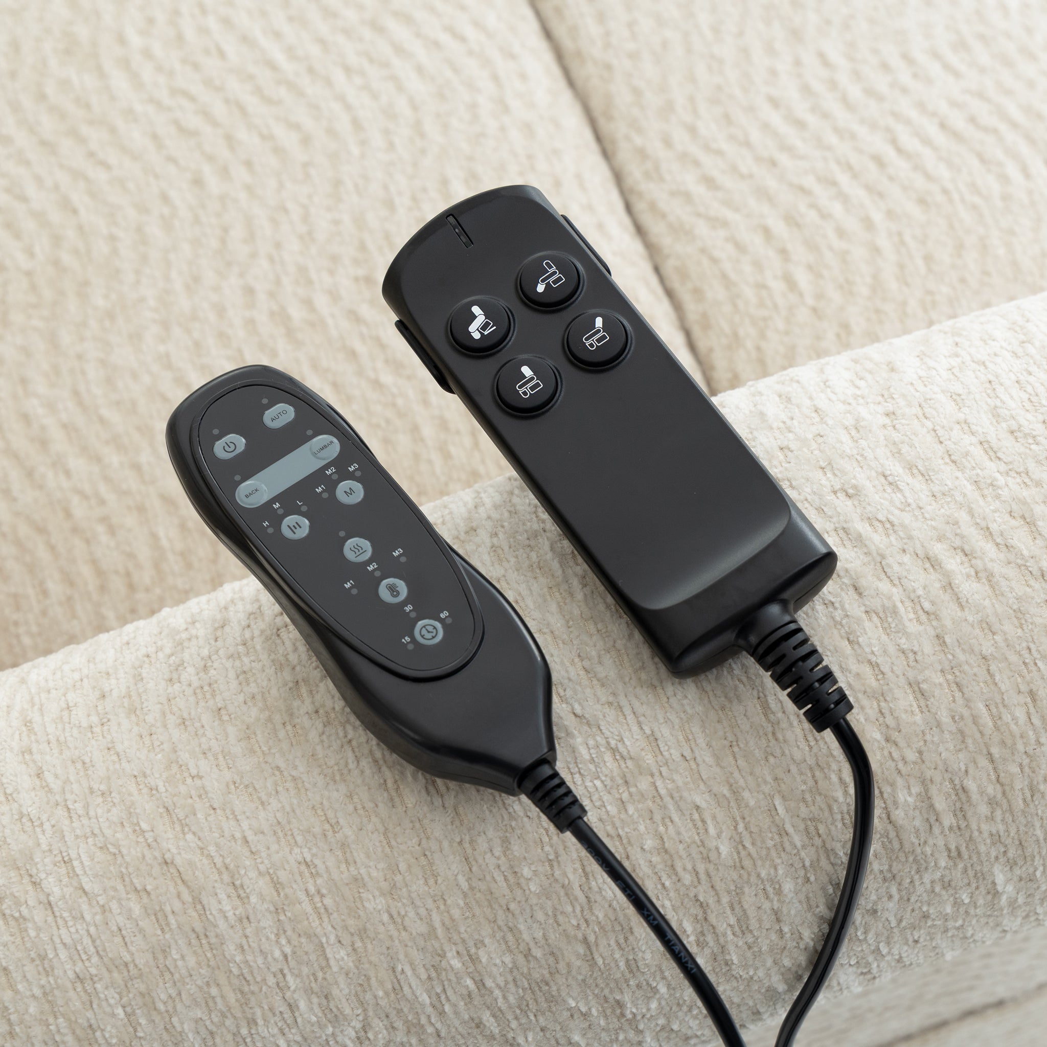 Lay Flat Lift Chair Recliner - Daul Motor, Heat & Massage