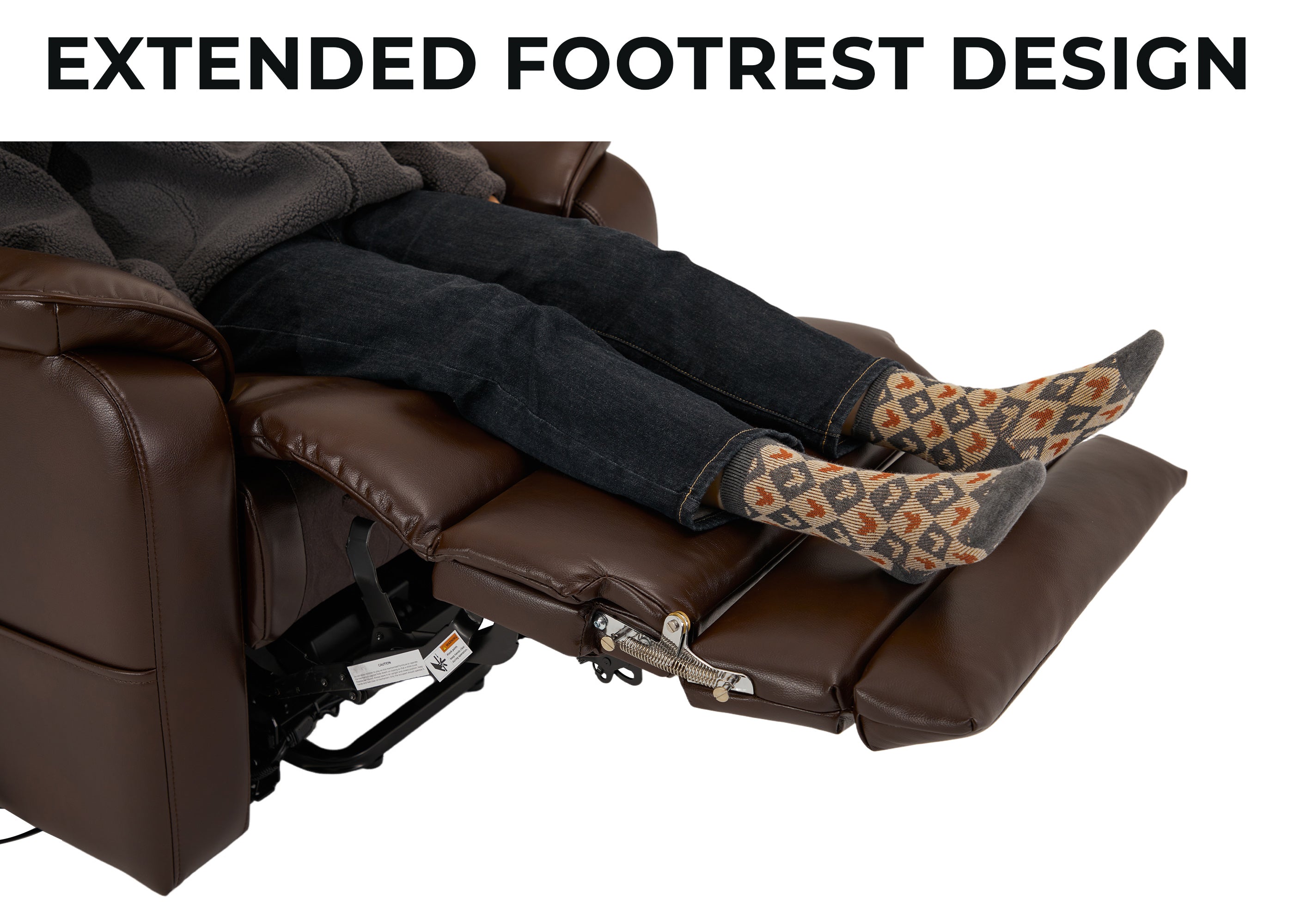 Big Man Lift Chair - Designed For Big & Tall With Extended Footrest