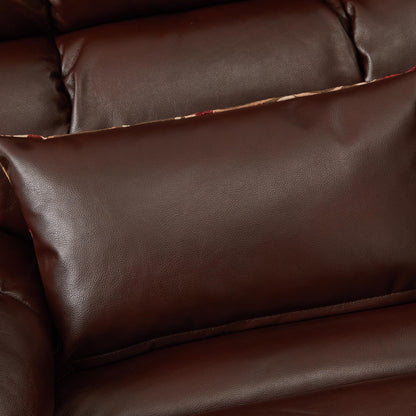 9205 Power Lift Recliner(Tall, Faux Leather Brown)