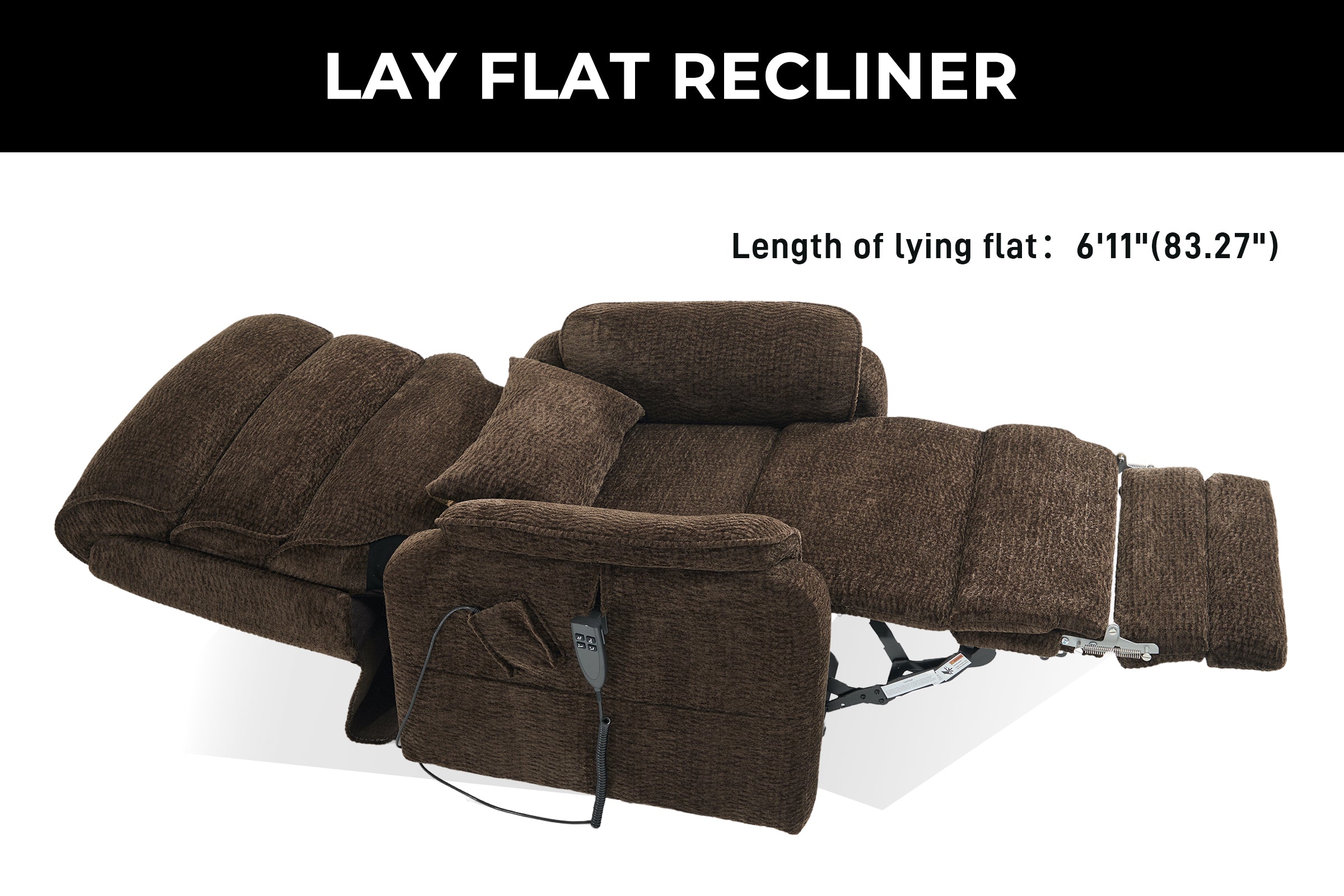 Lift Recliner For Tall Man With Extended Footrest and Heat & Massage