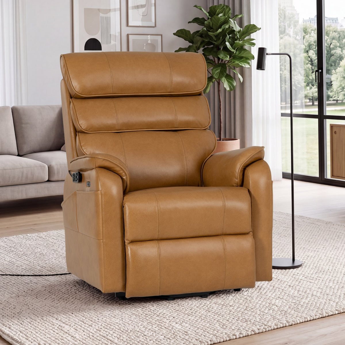 9188 Pro Medium Power Lift Recliner – Triple Motor, Adjustable Headrest, Lay Flat, Heat & Massage
