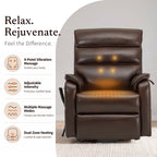 9188 Power Lift Recliner – Dual Motor, Lay Flat, Heat & Massage