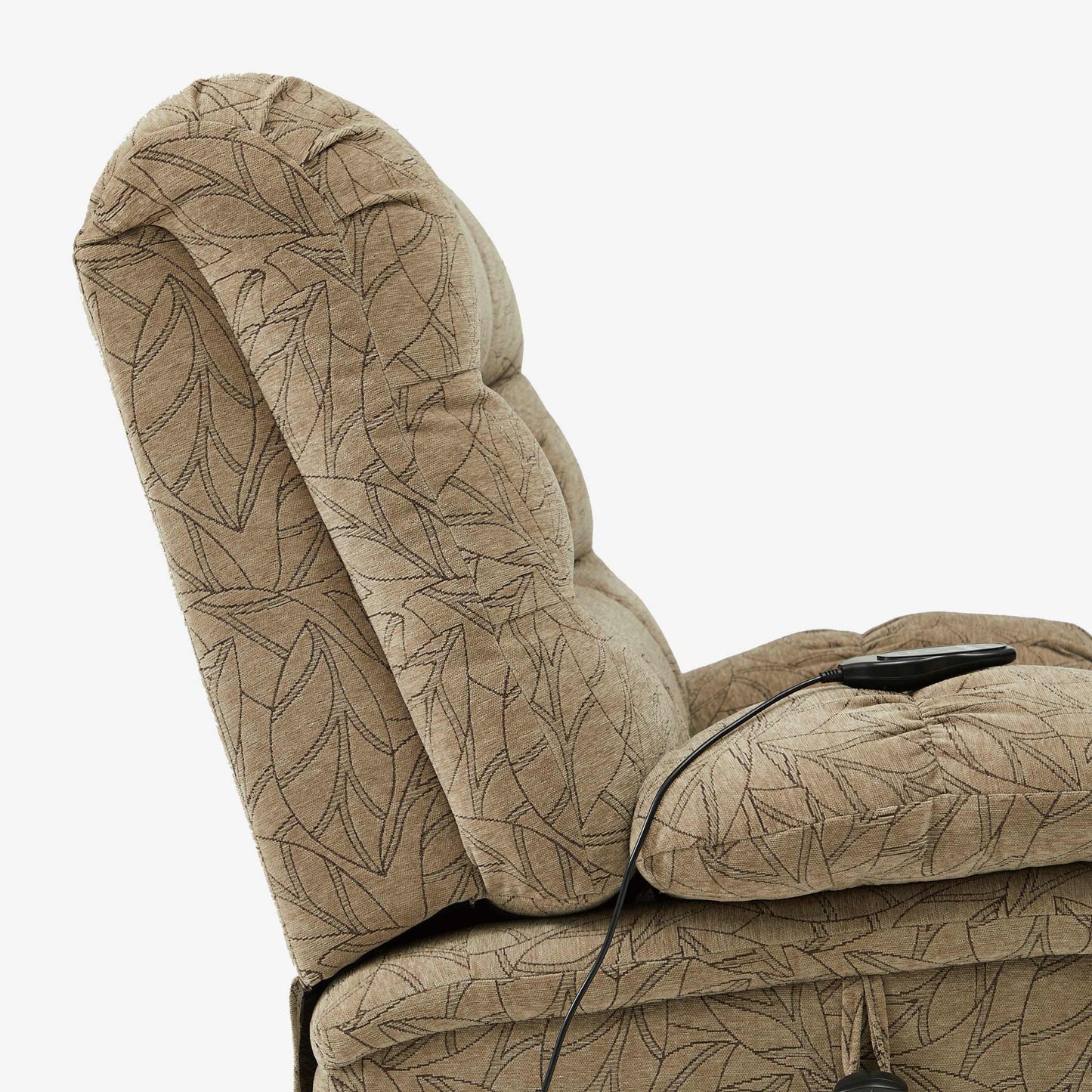 9205 Power Lift Recliner(Tall, Jacquard Chenille Light Brown)