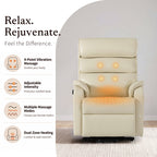 9188S Pro Small Power Lift Recliner – 300 lb, Triple Motor, All-in-One Remote, Lay Flat, Heat & Massage