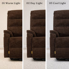 9188E Pro Oversized Power Lift Recliner – 400 lb, Triple Motor, All-in-One Remote, Lay Flat, Heat & Massage