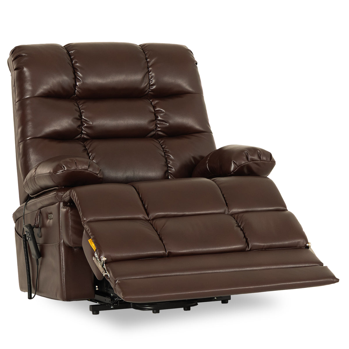 9205L Big & Tall Power Lift Recliner – Extended Footrest, Dual Motor, Heat & Massage, 400 lbs