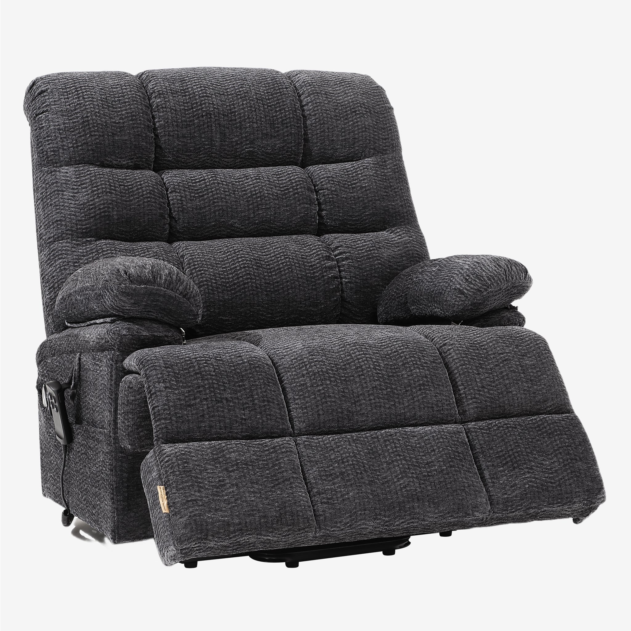Big And Tall Power Lift Recliners 500 Lbs - Extra Wide 30.5", Lay Flat
