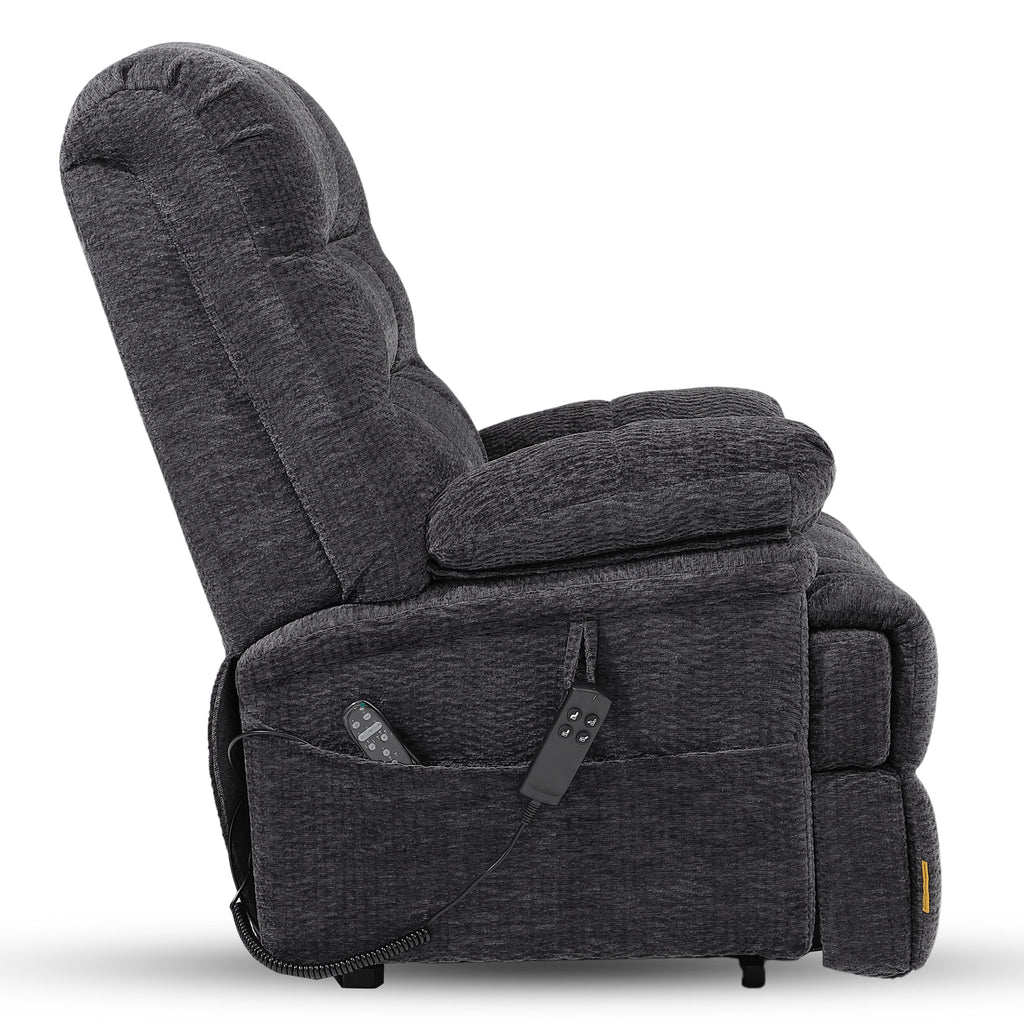 Big And Tall Power Lift Recliners 500 Lbs - Extra Wide 30.5", Lay Flat