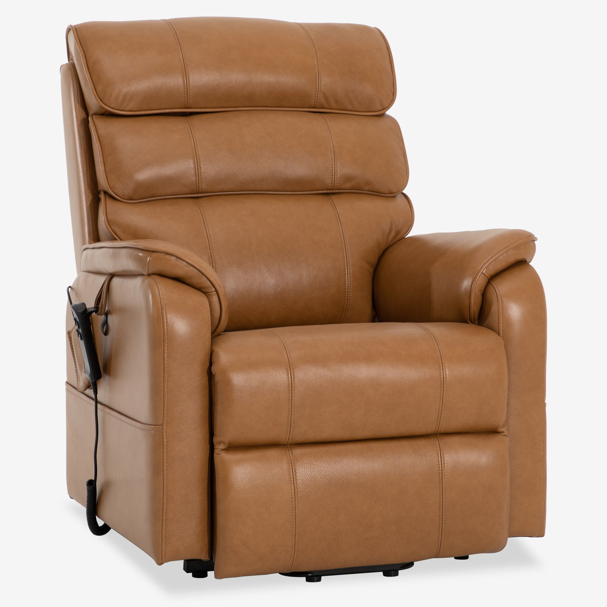 Power Lift Chair With Heat And Massage, Top Grain, Infinite Position