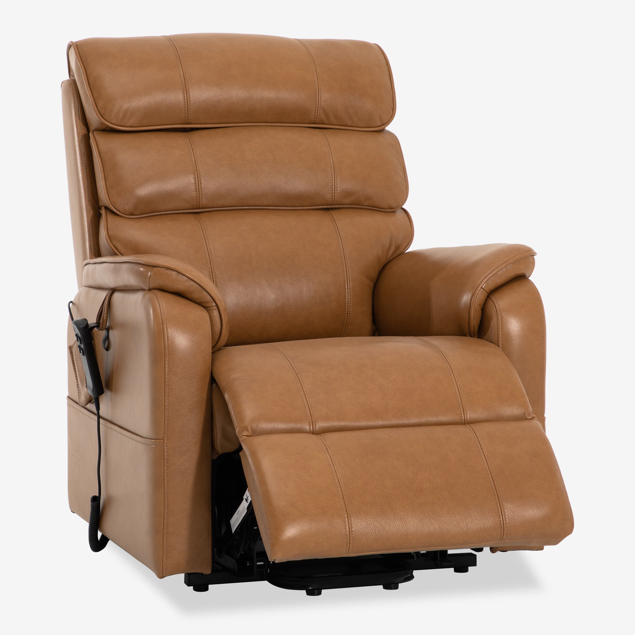 Power Lift Chair With Heat And Massage, Top Grain, Infinite Position