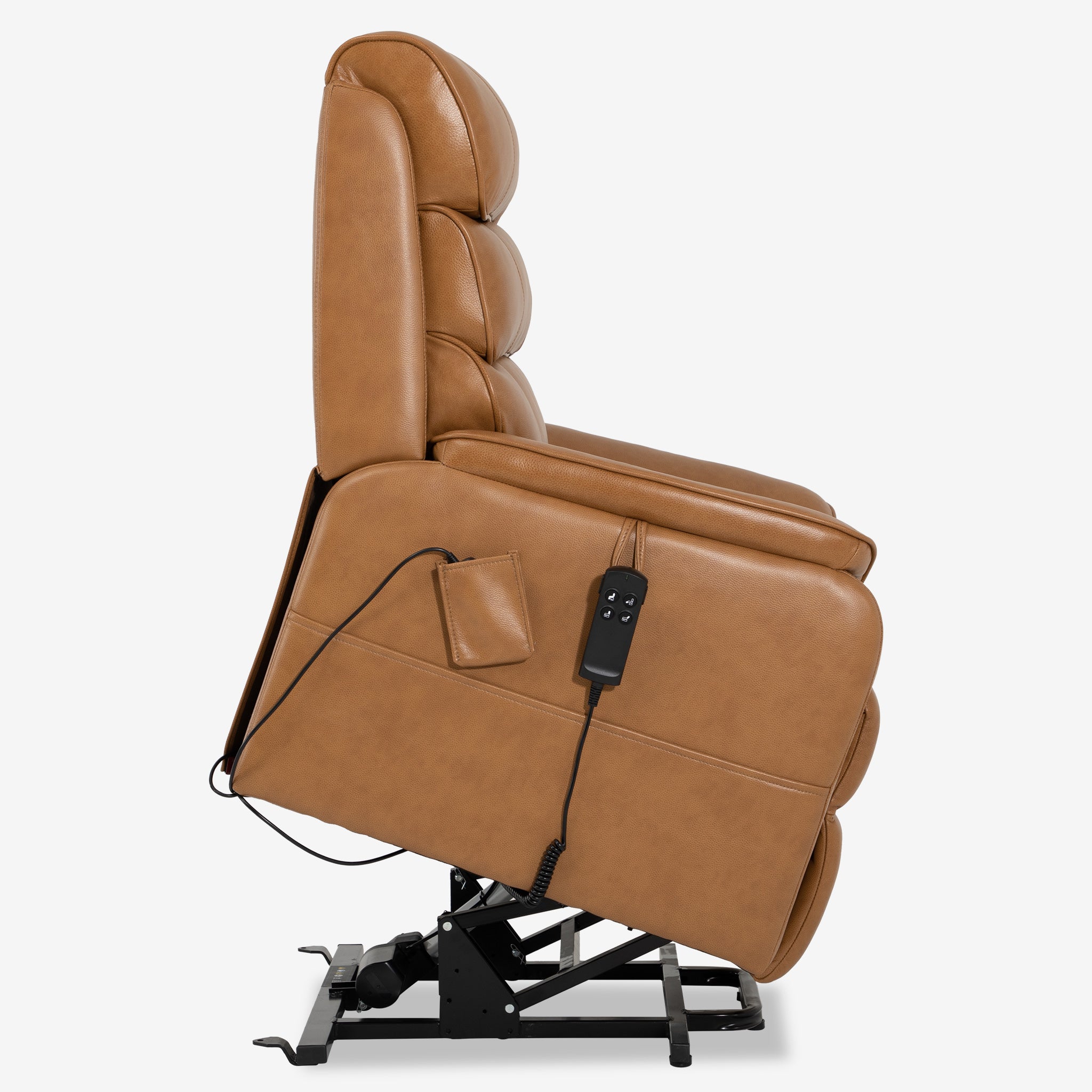 Power Lift Chair With Heat And Massage, Top Grain, Infinite Position