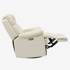 9221 Swivel Recliner Chair – 270° Rotation, Rocking, Top-Grain Leather, Ultra-Quiet Motor