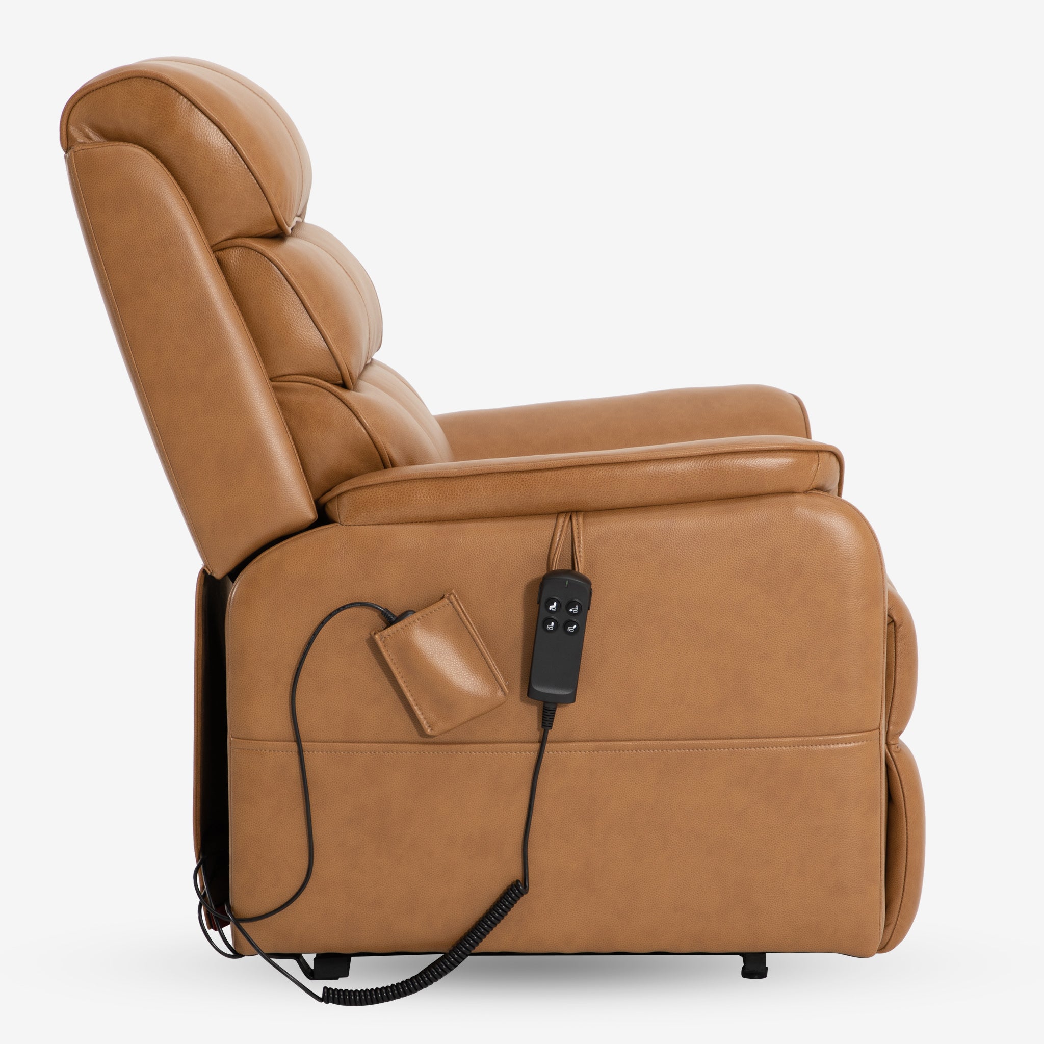 Power Lift Chair With Heat And Massage, Top Grain, Infinite Position