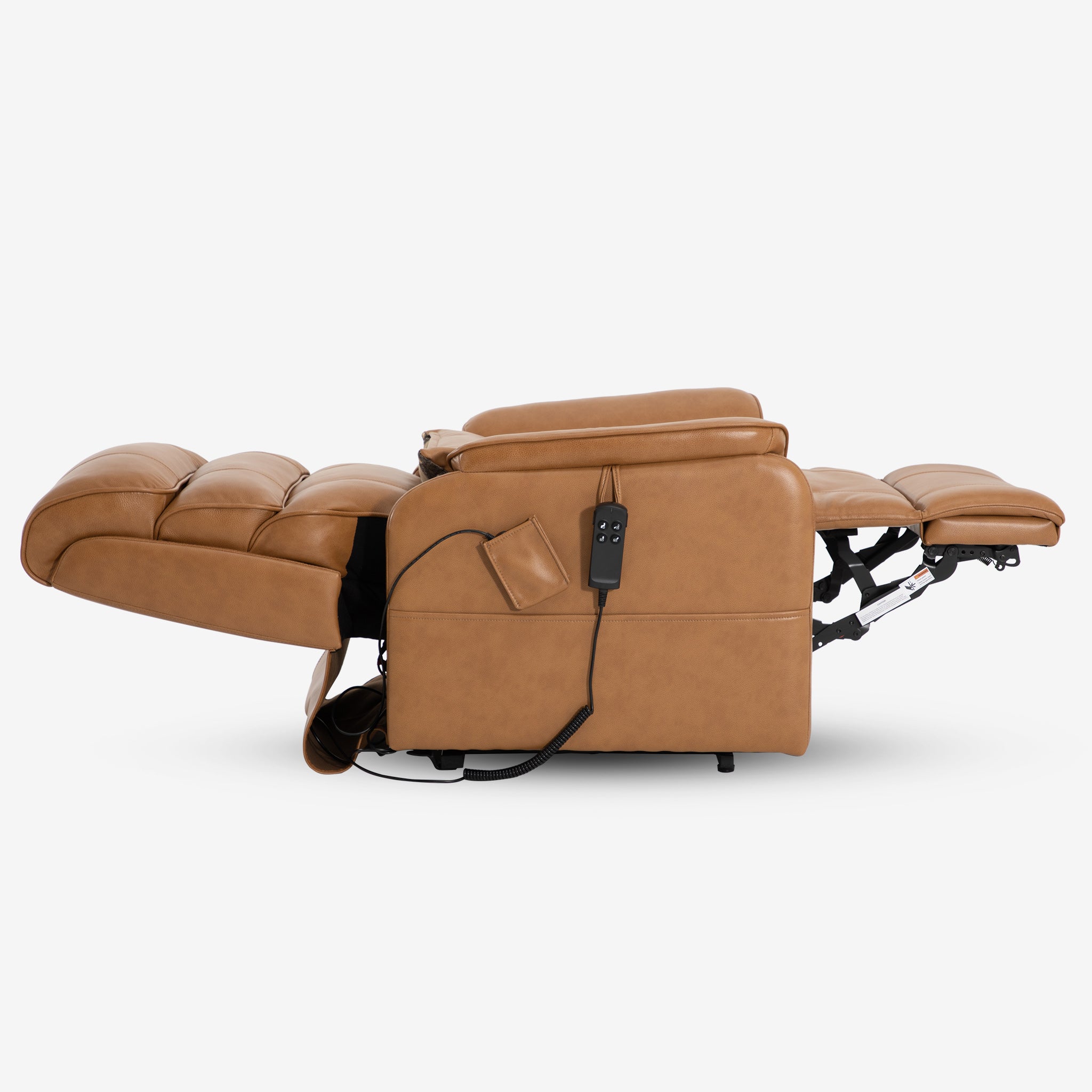 Power Lift Chair With Heat And Massage, Top Grain, Infinite Position