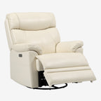 9221 Swivel Recliner Chair – 270° Rotation, Rocking, Top-Grain Leather, Ultra-Quiet Motor