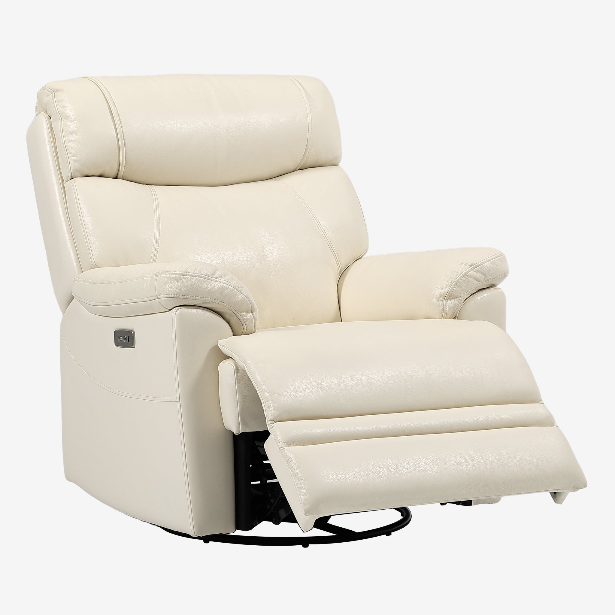 9221 Swivel Recliner Chair – 270° Rotation, Rocking, Top-Grain Leather, Ultra-Quiet Motor