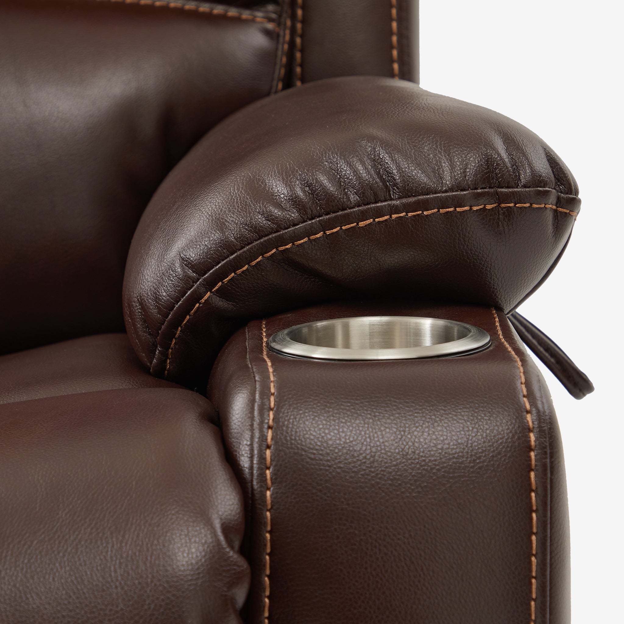 Lay Flat Power Recliner Lift Chair With Heat Massage And Cup Holder