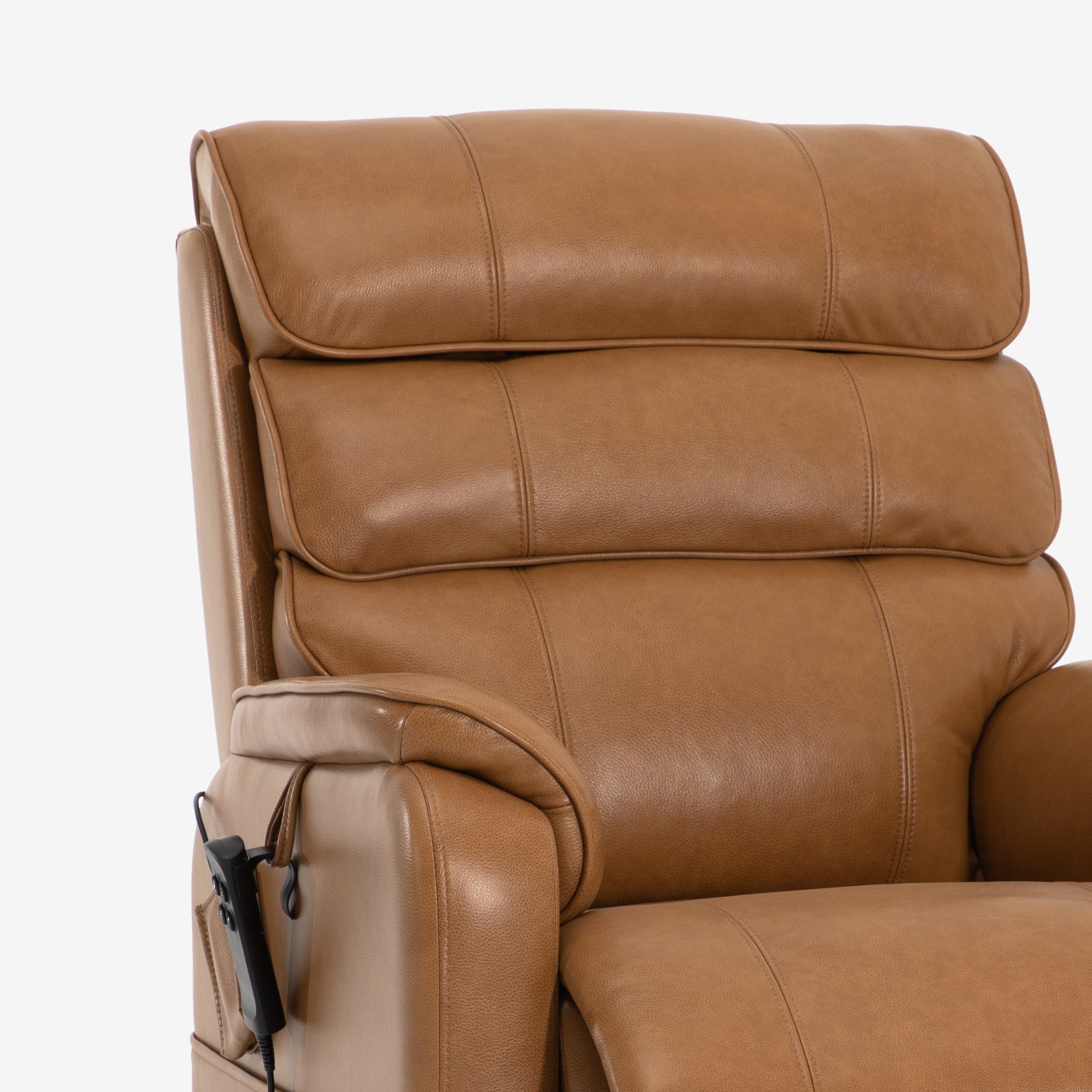 Power Lift Chair With Heat And Massage, Top Grain, Infinite Position
