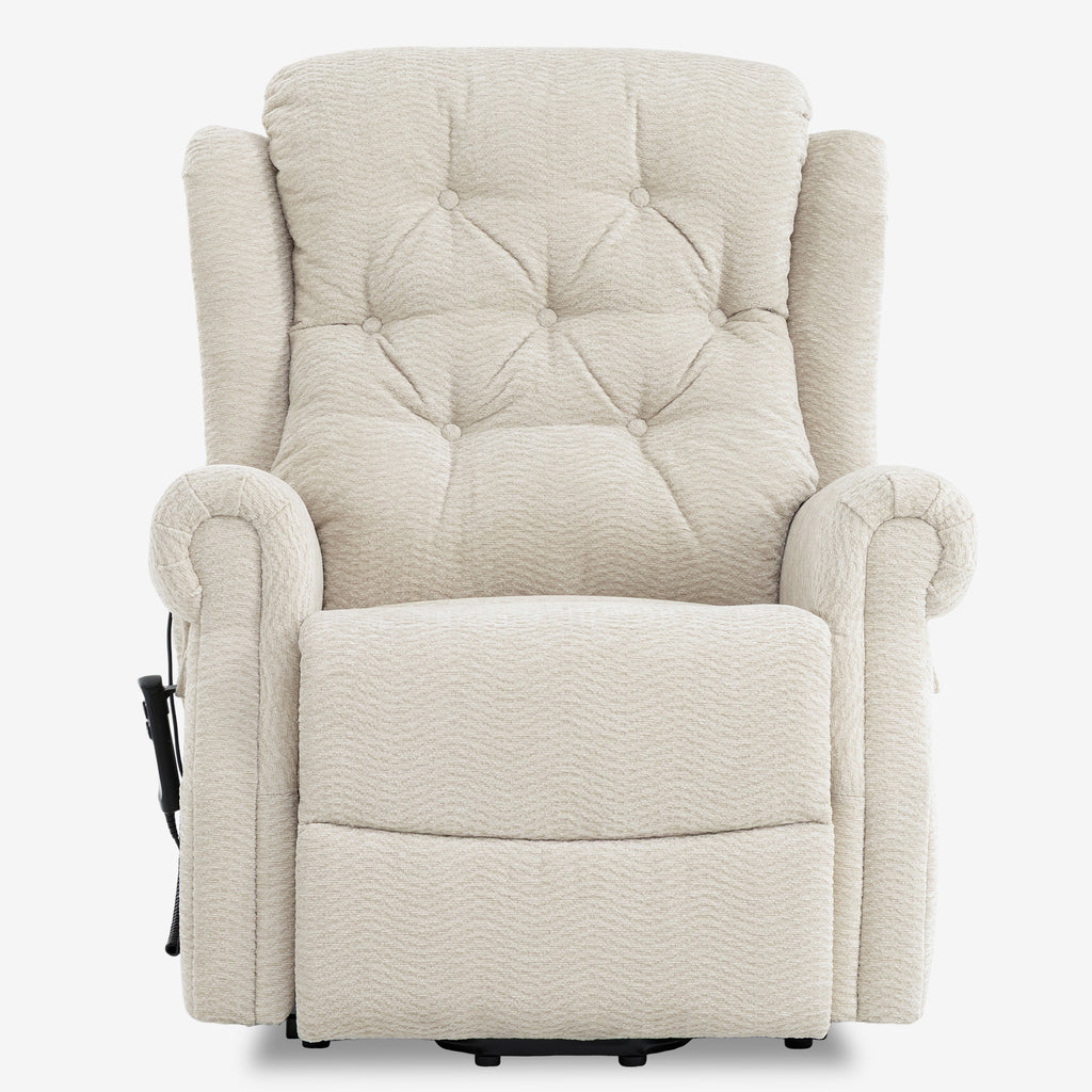 Lay Flat Lift Chair Recliner - Daul Motor, Heat & Massage