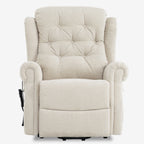 Lay Flat Lift Chair Recliner - Daul Motor, Heat & Massage