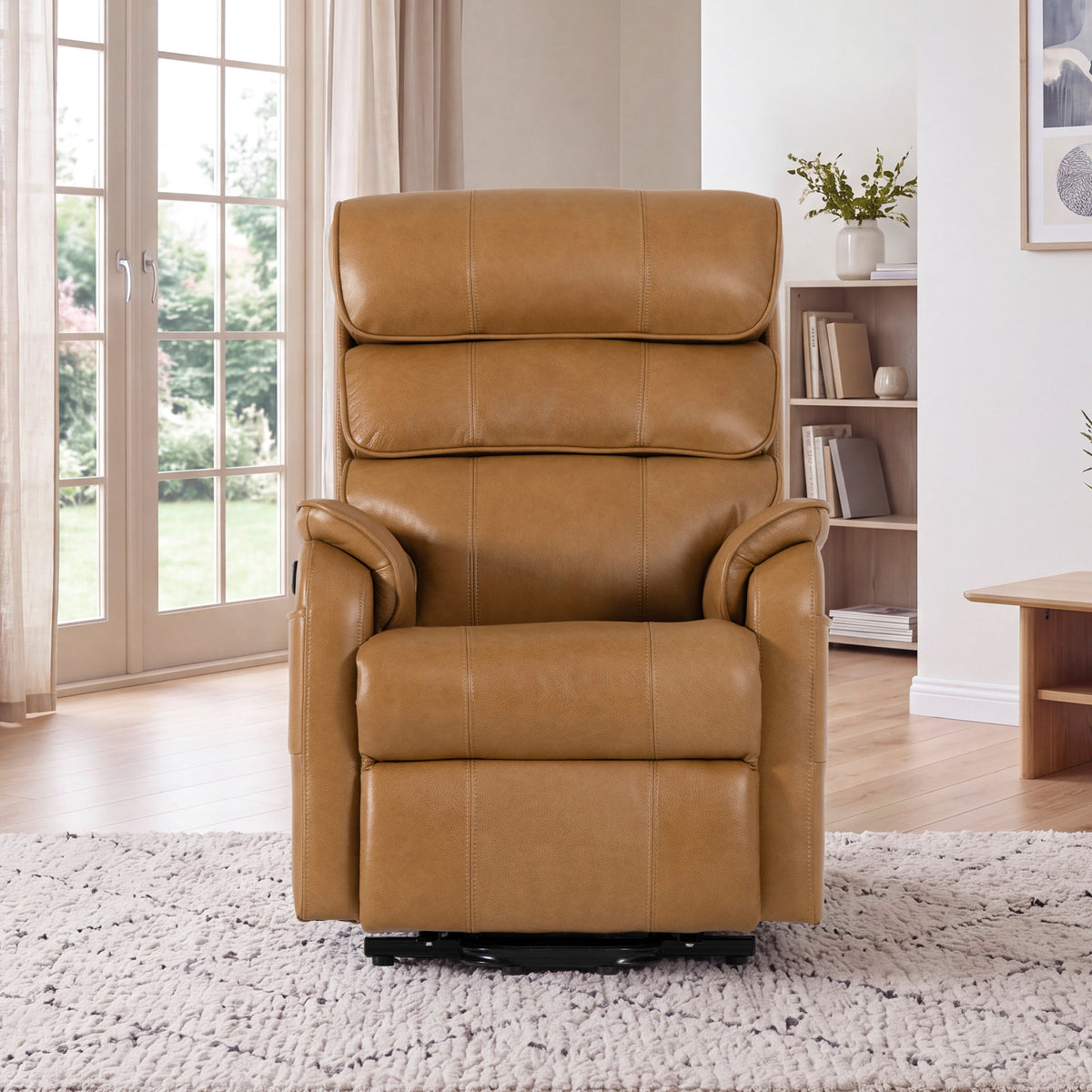 9188S Pro Small Power Lift Recliner – 300 lb, Triple Motor, All-in-One Remote, Lay Flat, Heat & Massage